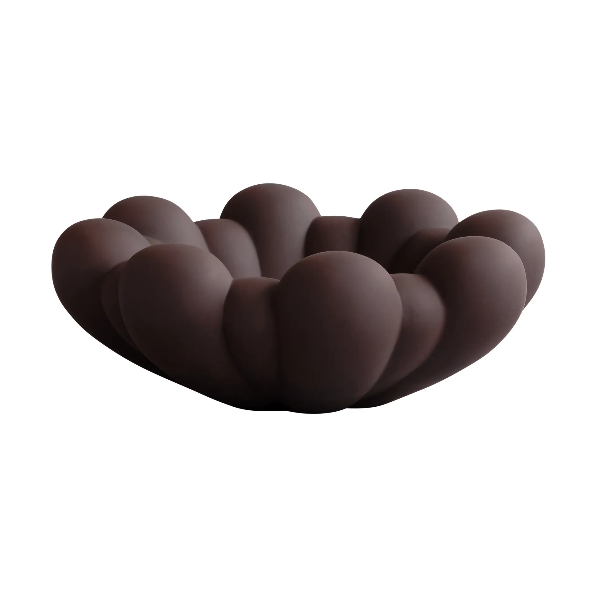 Bloom tray bowl large, Chocolate brown 101 Copenhagen