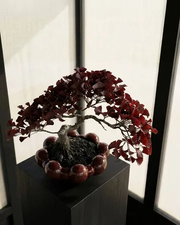 Bloom tray bowl large - Maroon - 101 Copenhagen