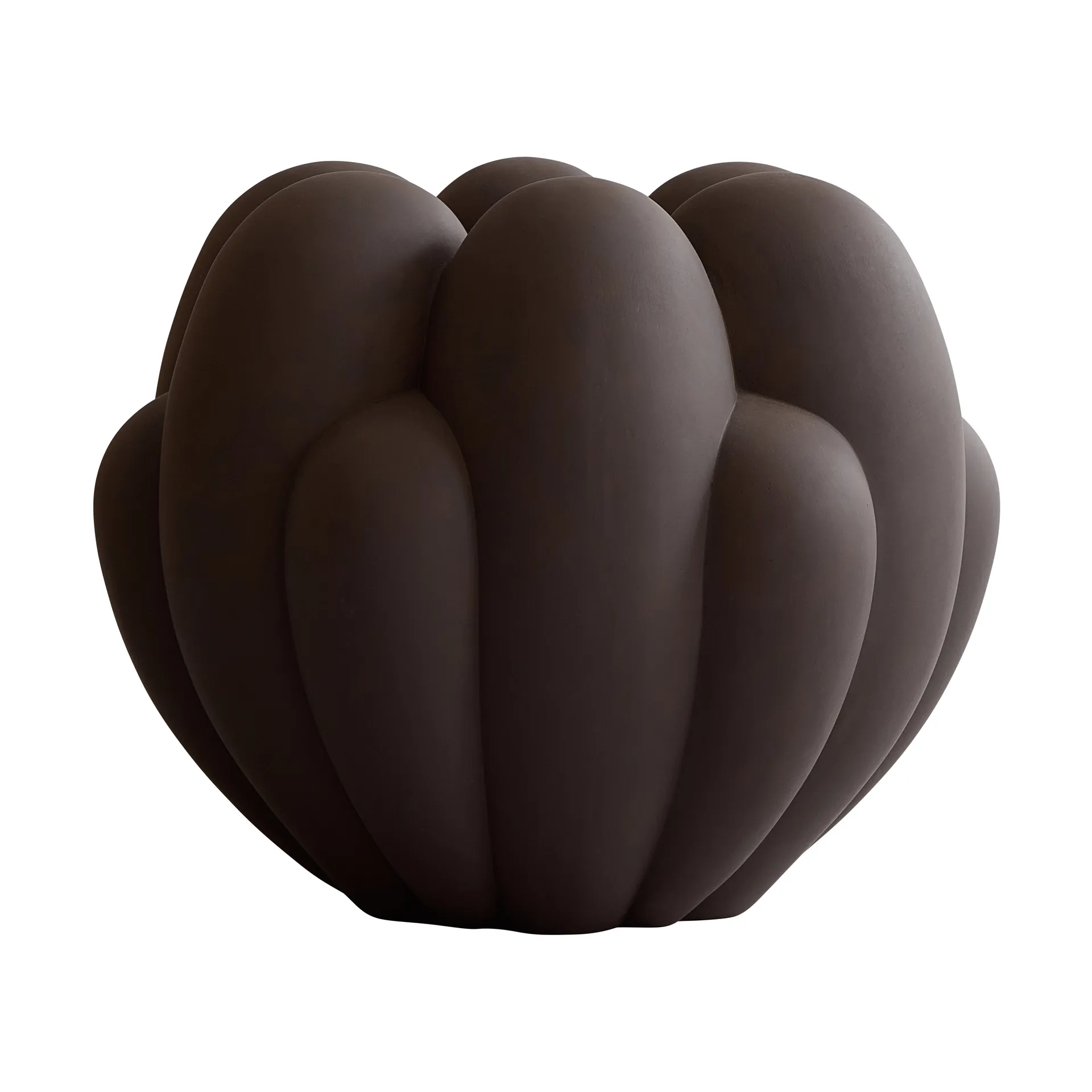 Bloom vase Big, Chocolate brown 101 Copenhagen