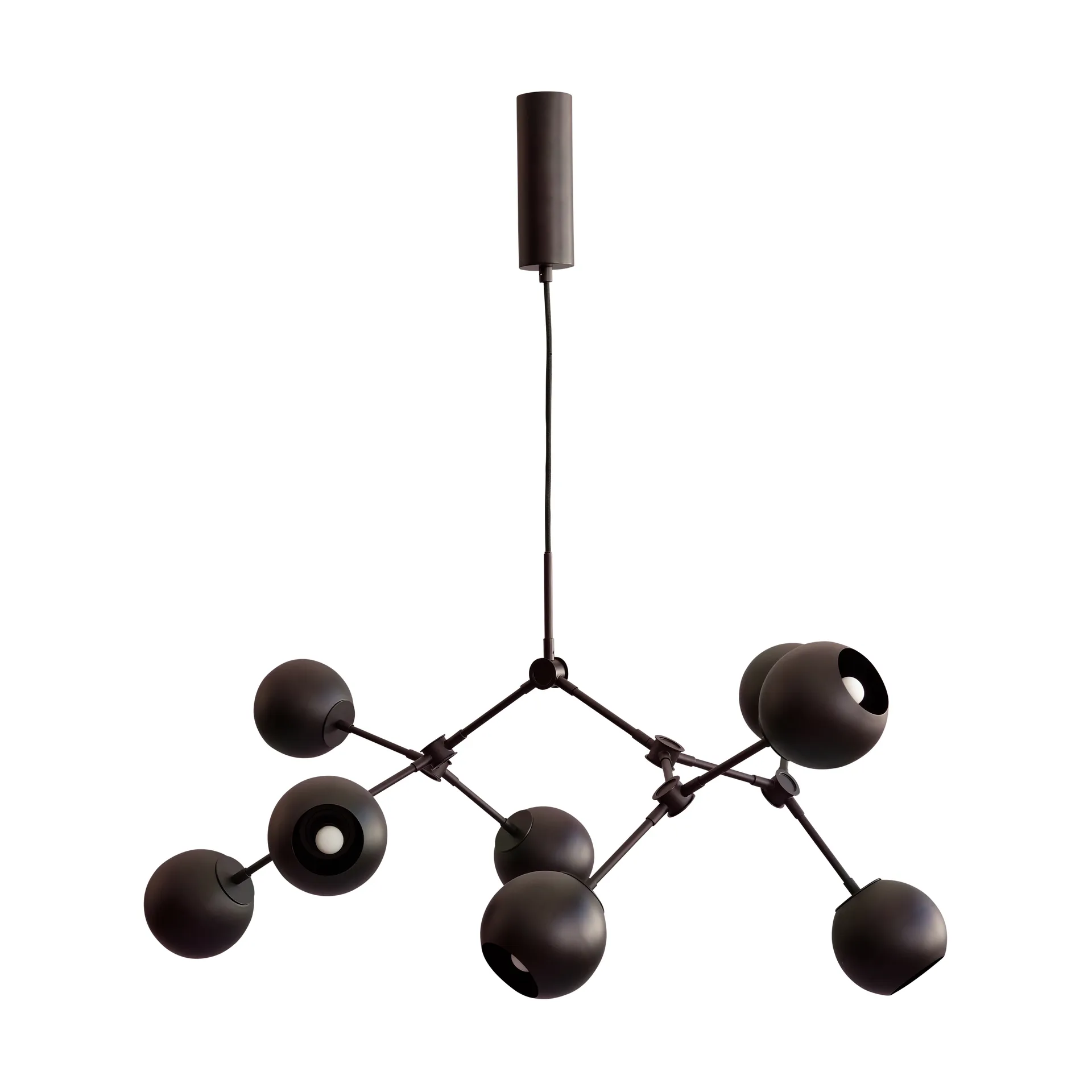 Drop Chandelier Globe chandelier mini, Burned black 101 Copenhagen
