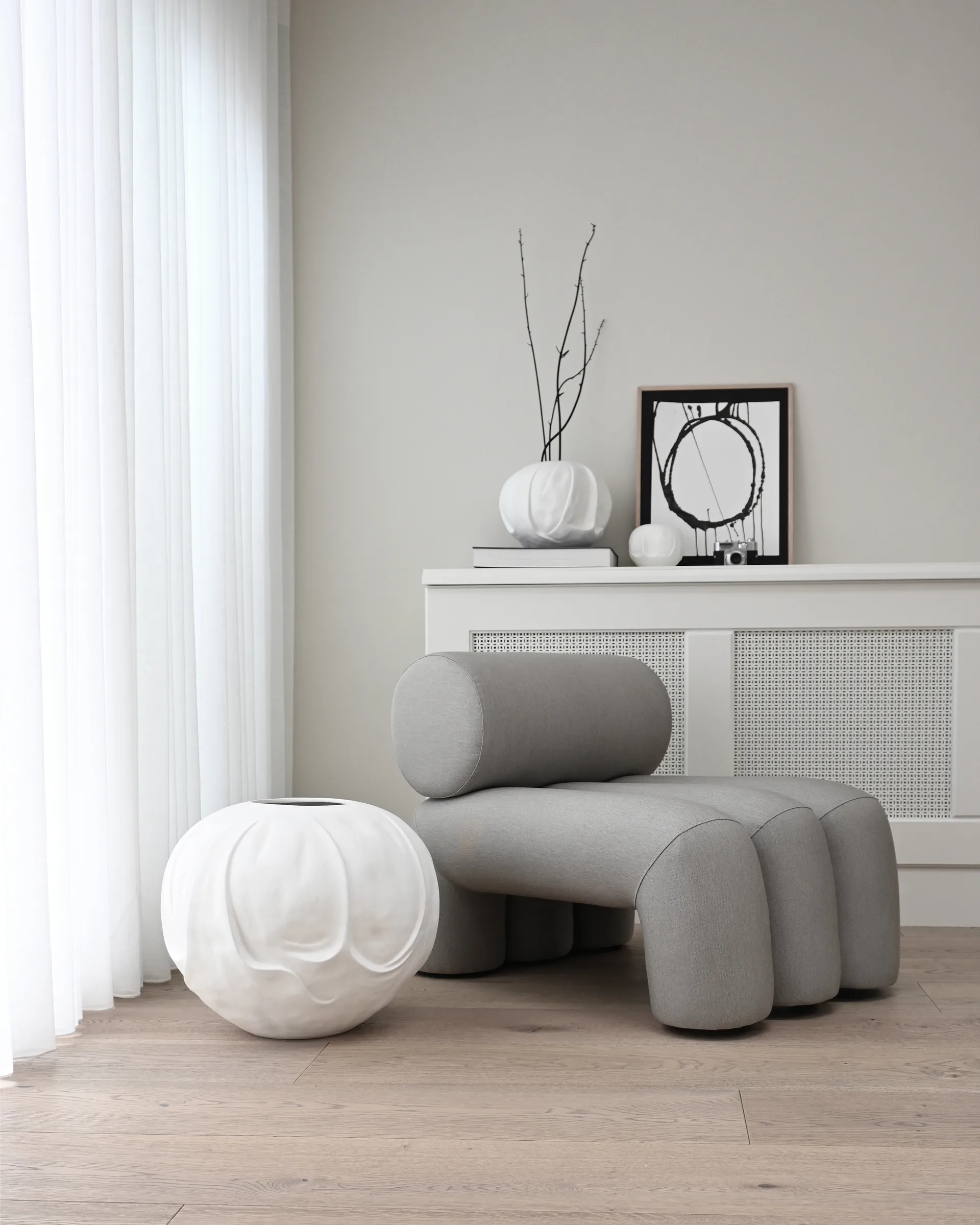 Foku Chair lounge chair, Taupe 101 Copenhagen