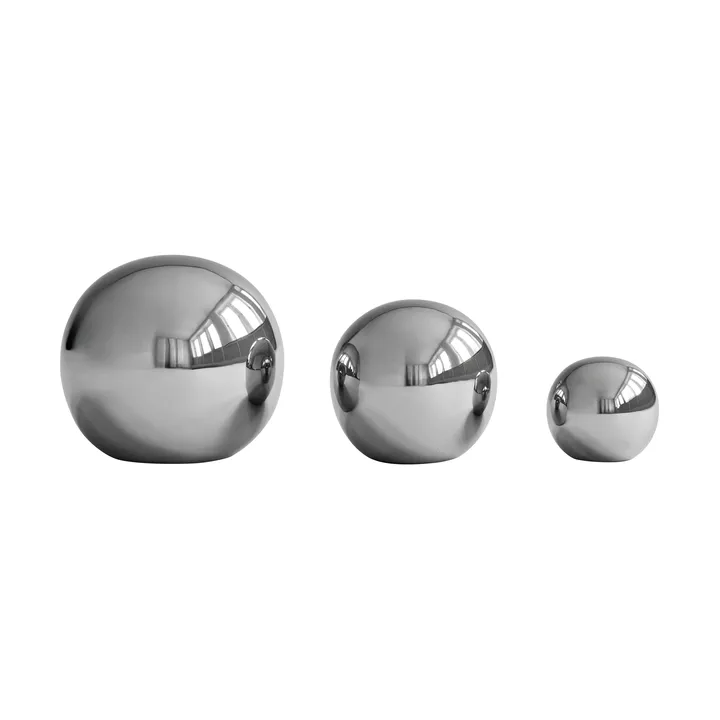 Gallery Balls decoration 3 pieces - Chrome - 101 Copenhagen