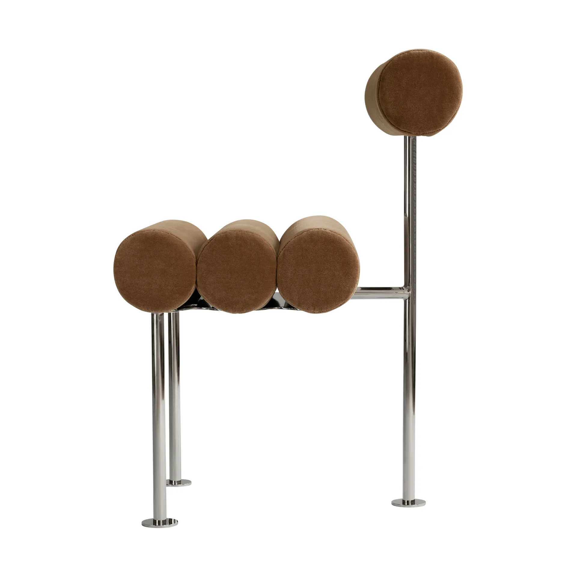Hiro dining chair, Stainless steel-desert 101 Copenhagen