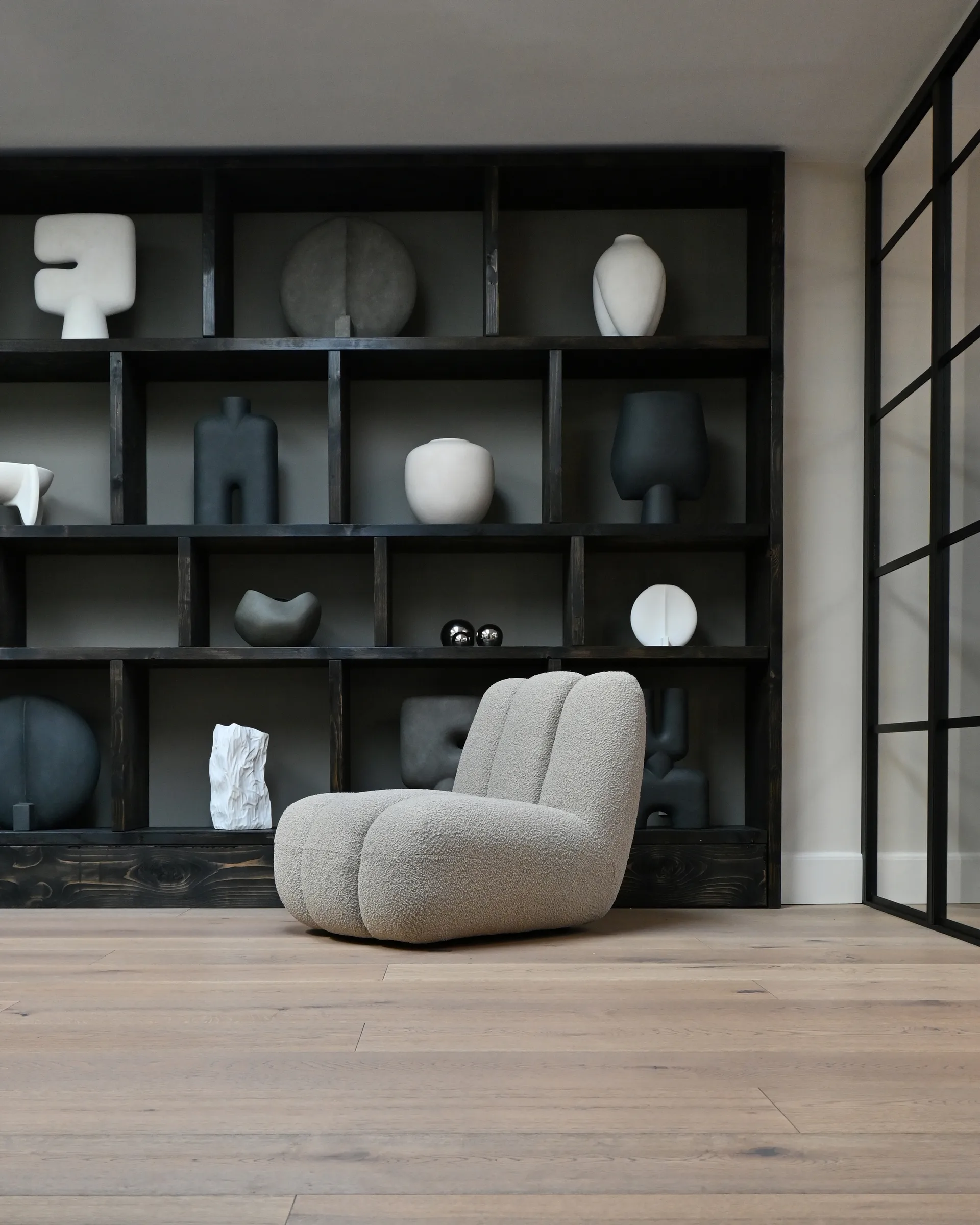 Toe lounge chair bouclé, Smoked sand 101 Copenhagen