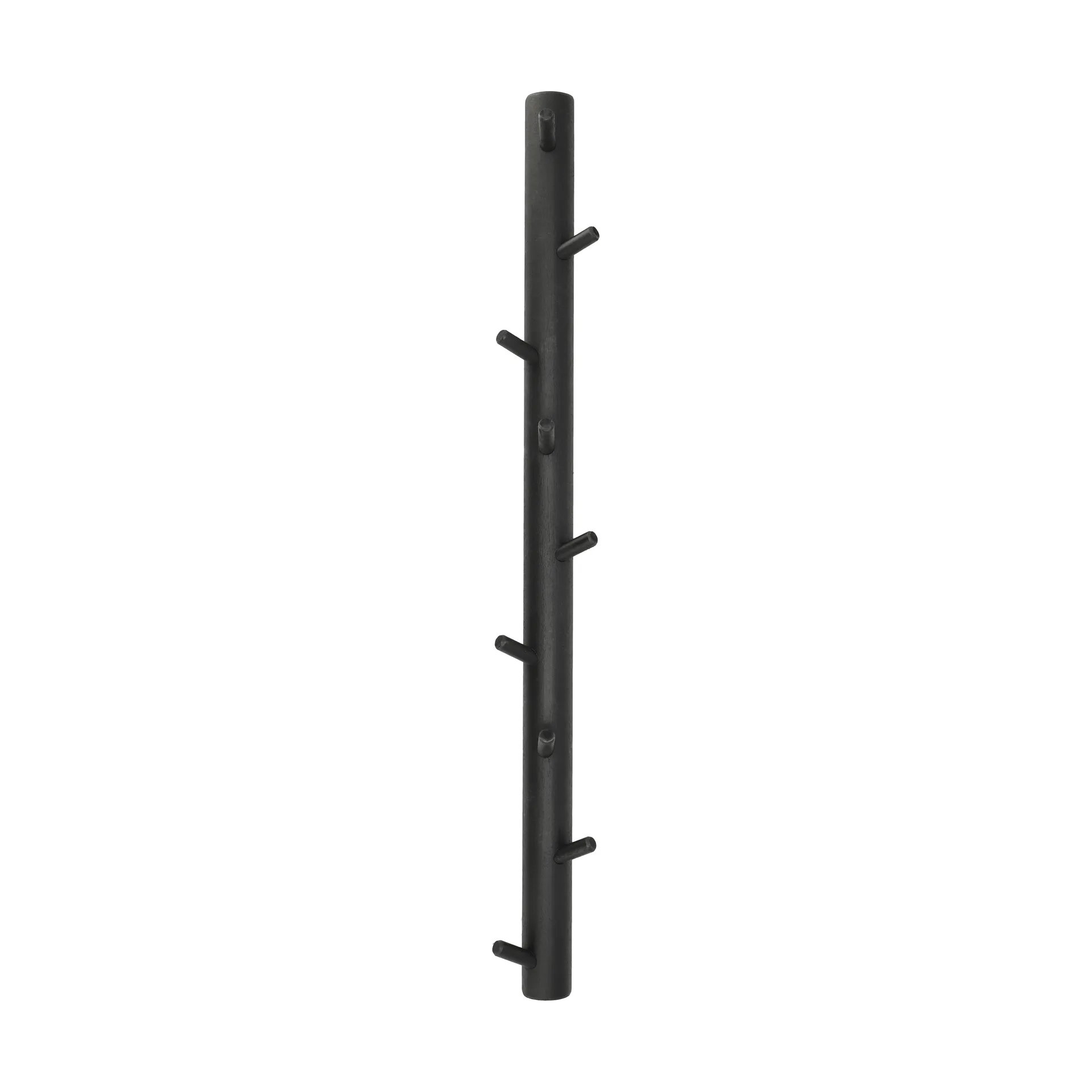 Allsarp vertical coat rack, 9 hooks, Black painted birch 1898