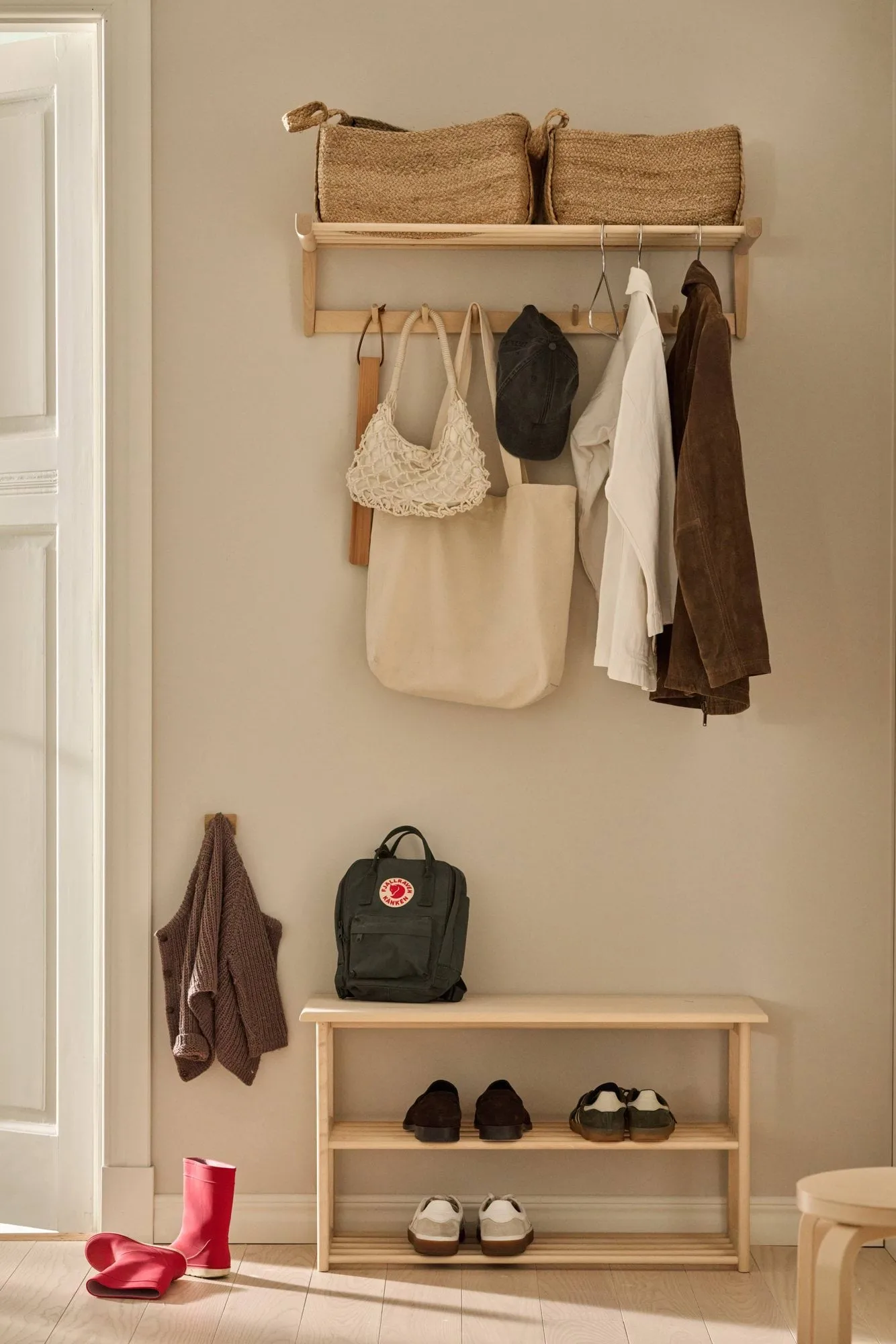 Bäckebo shoe rack with seat, Birch, 80x48x30 cm 1898