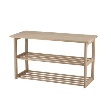 Bäckebo shoe rack with seat - Oak, 80x48x30 cm - 1898