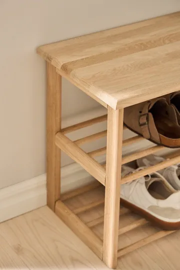 Bäckebo shoe rack with seat - Oak, 80x48x30 cm - 1898