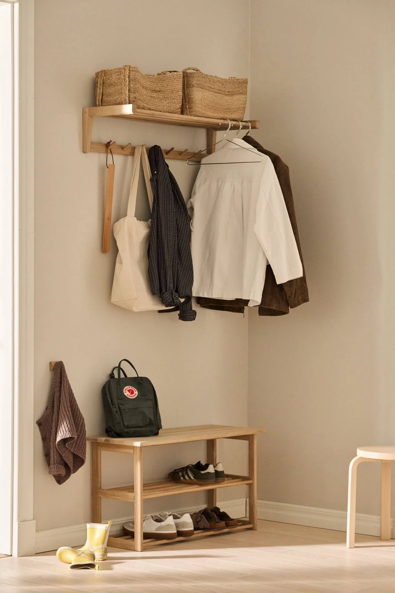 Bäckebo shoe rack with seat, Oak, 80x48x30 cm 1898
