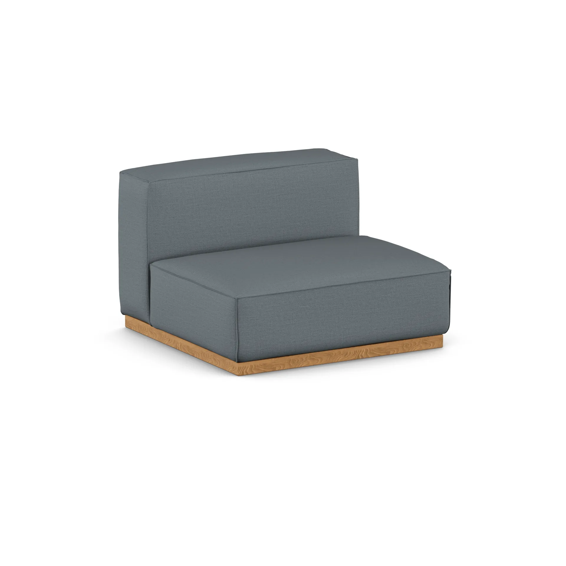 Bergsdal armchair, Same Blue 6678-oak-stained, 1.5-seater 1898