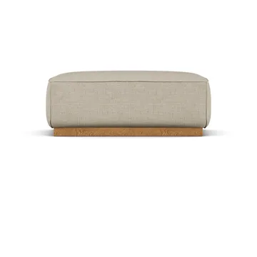 Bergsdal footstool - Bern beige 0341-Oak-stained ash - 1898