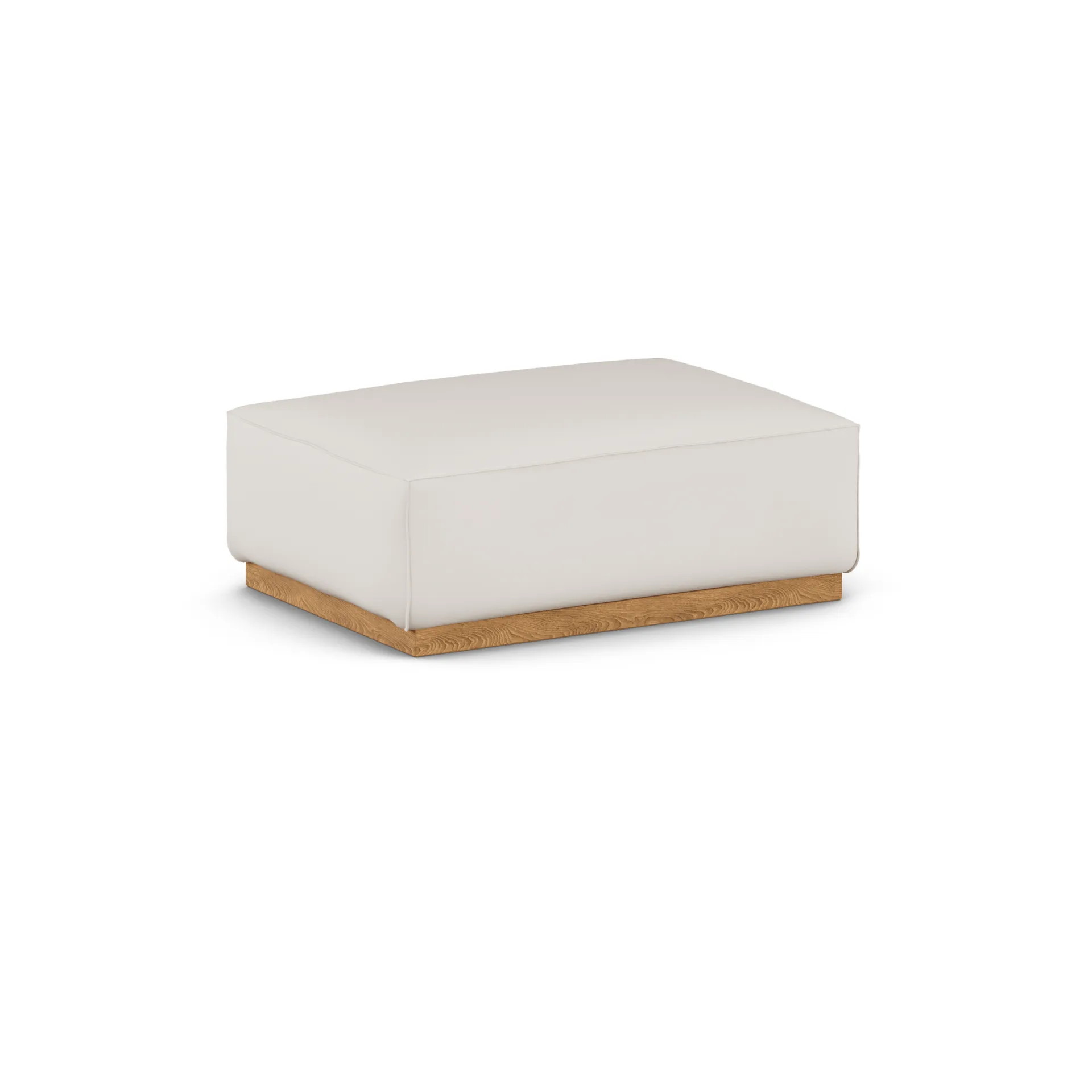 Bergsdal footstool, Caleido beige 9600-Oak-stained ash 1898