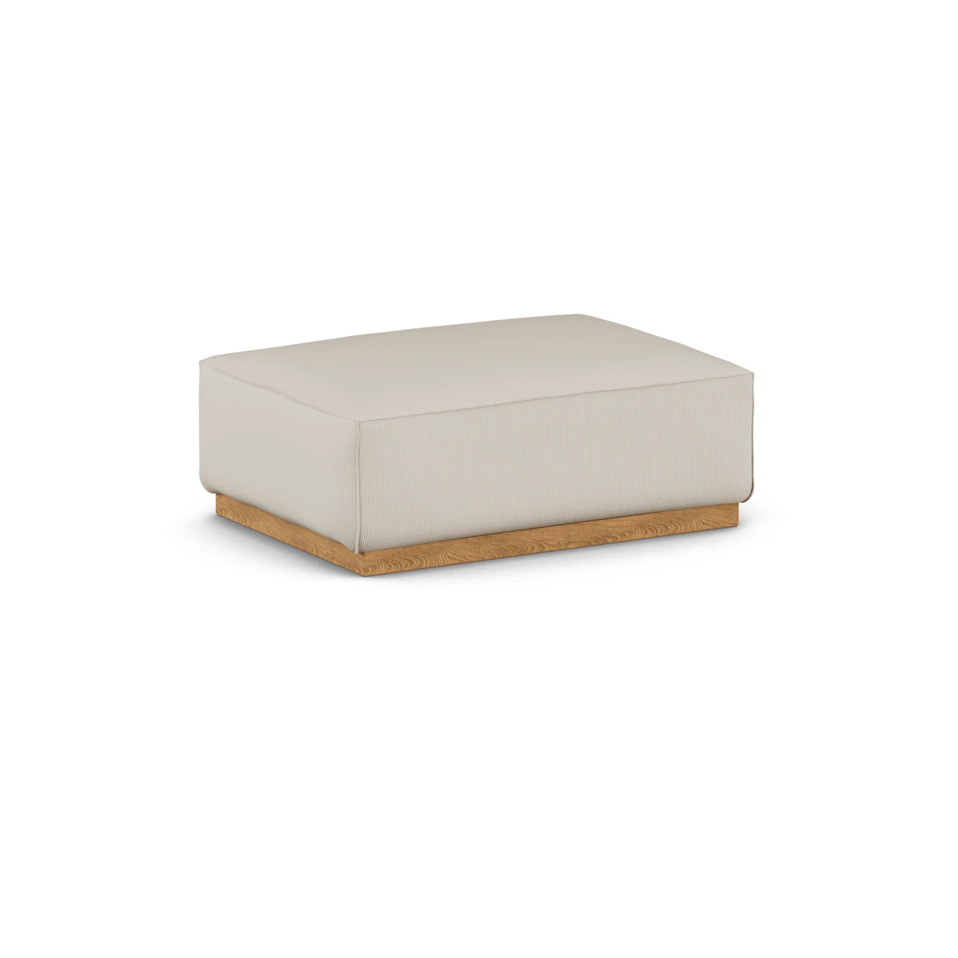 Bergsdal footstool, Jump beige 1956-Oak-stained ash 1898