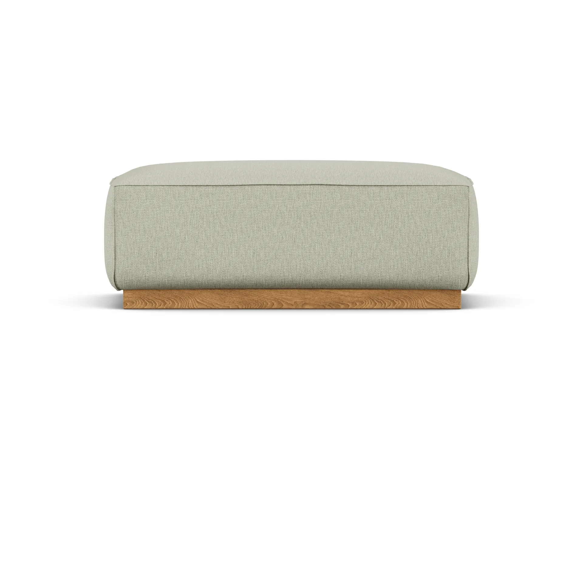 Bergsdal footstool, Luisa beige 3981-Oak-stained ash 1898