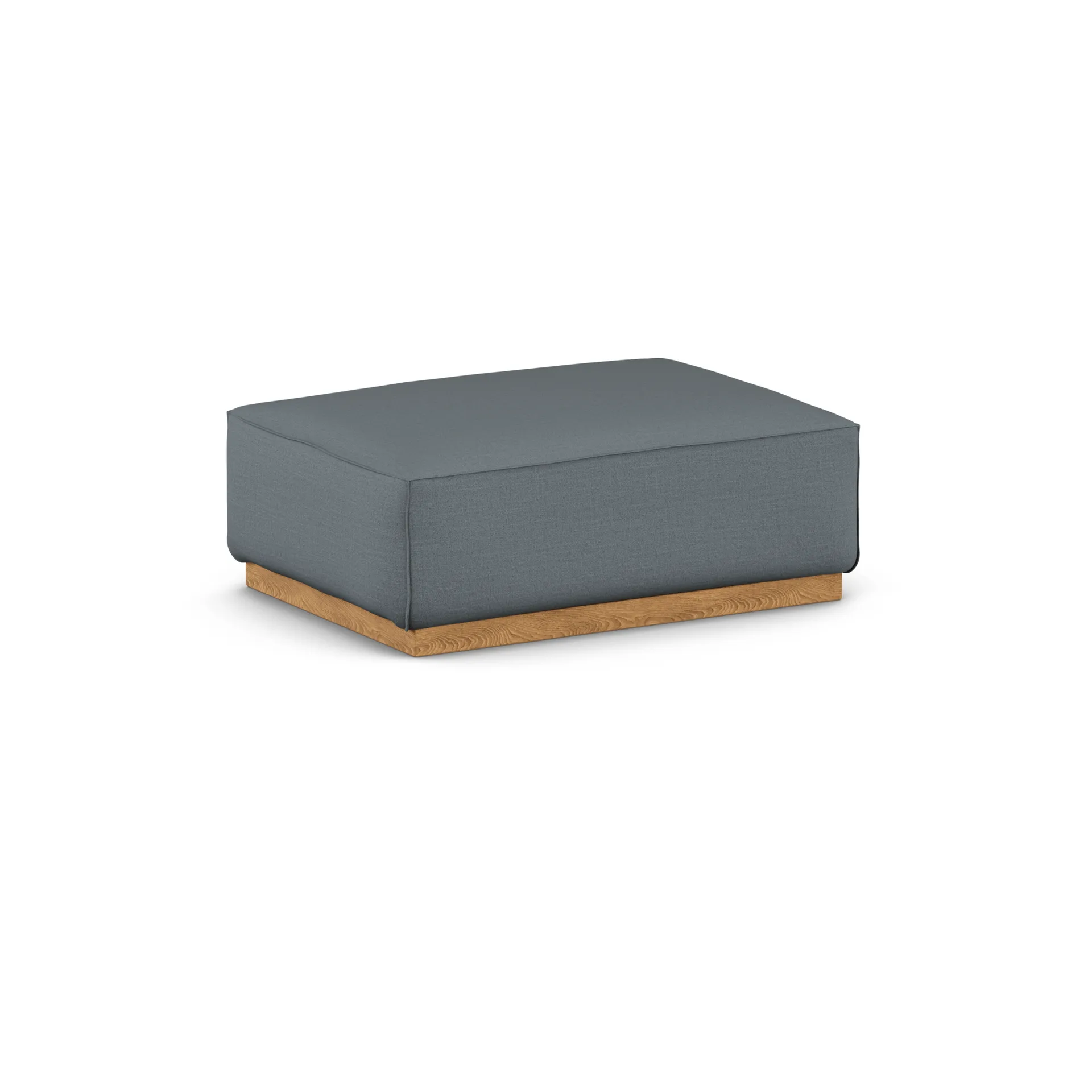 Bergsdal footstool, Same Blue 6678-oak stained 1898