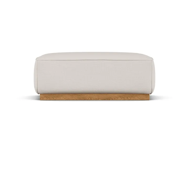 Bergsdal footstool - Same Off White 6671-ecostained - 1898