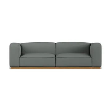 Bergsdal sofa - Caleido grey 1240-Oak-stained ash, 3-seater - 1898