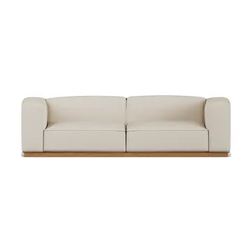 Bergsdal sofa - Jump beige 1956-Oak-stained ash, 3-seater - 1898