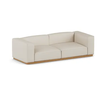 Bergsdal sofa - Jump beige 1956-Oak-stained ash, 3-seater - 1898