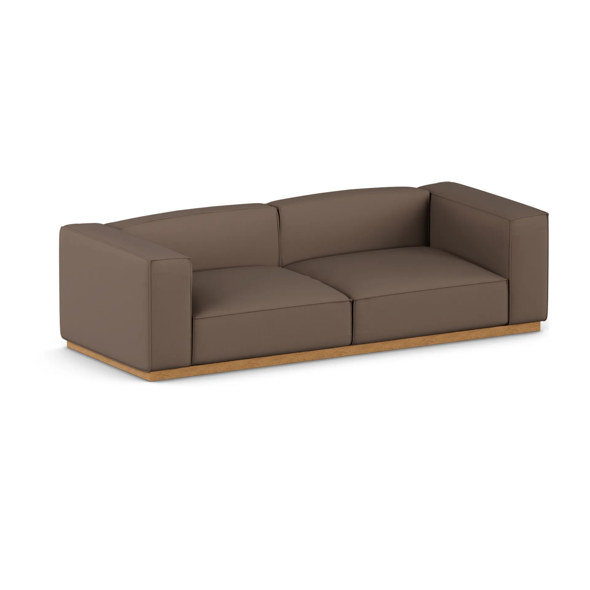 Bergsdal sofa, Jump brown 1955-Oak-stained ash, 3-seater 1898