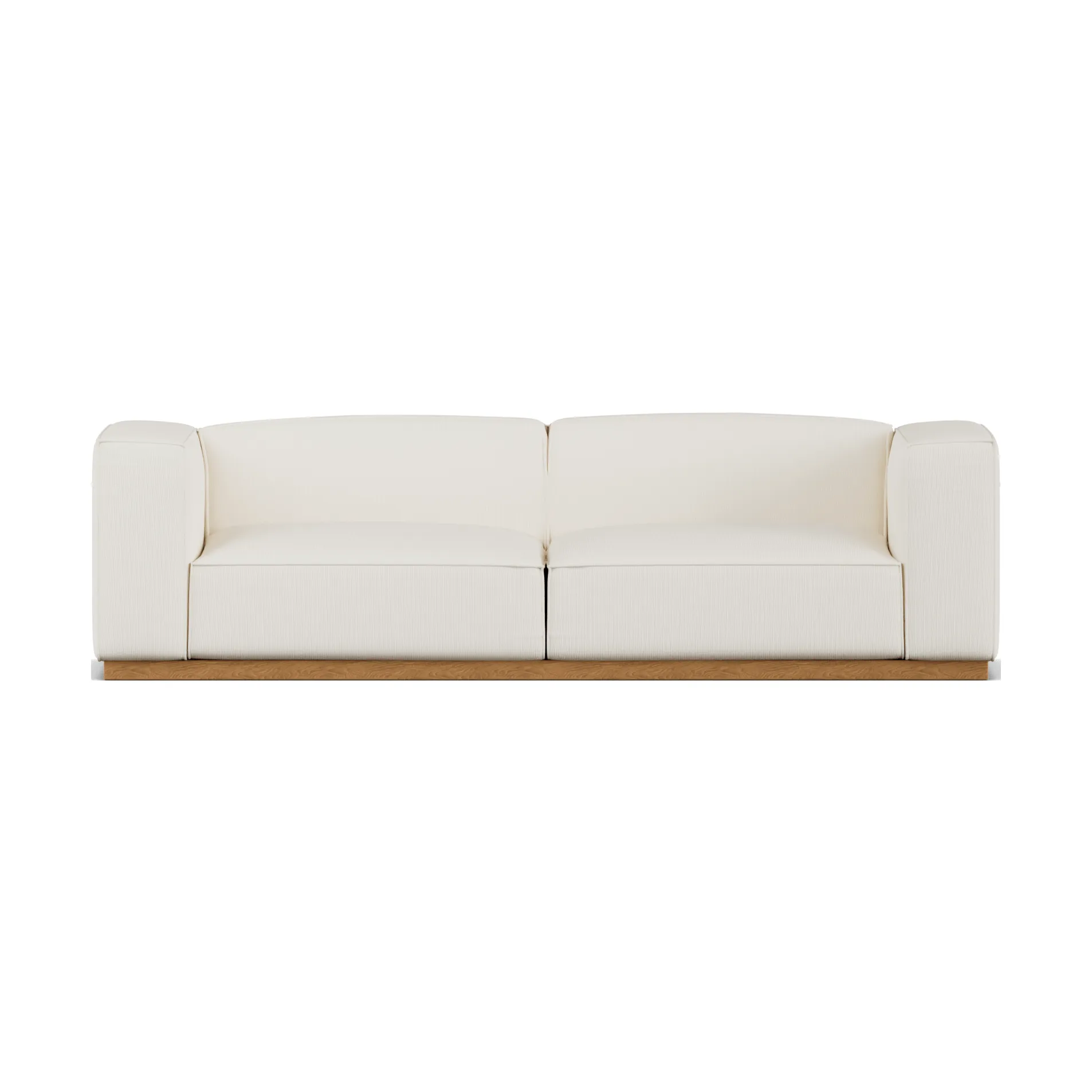 Bergsdal sofa, Jump offwhite 1954-Oak-stained ash, 3-seater 1898