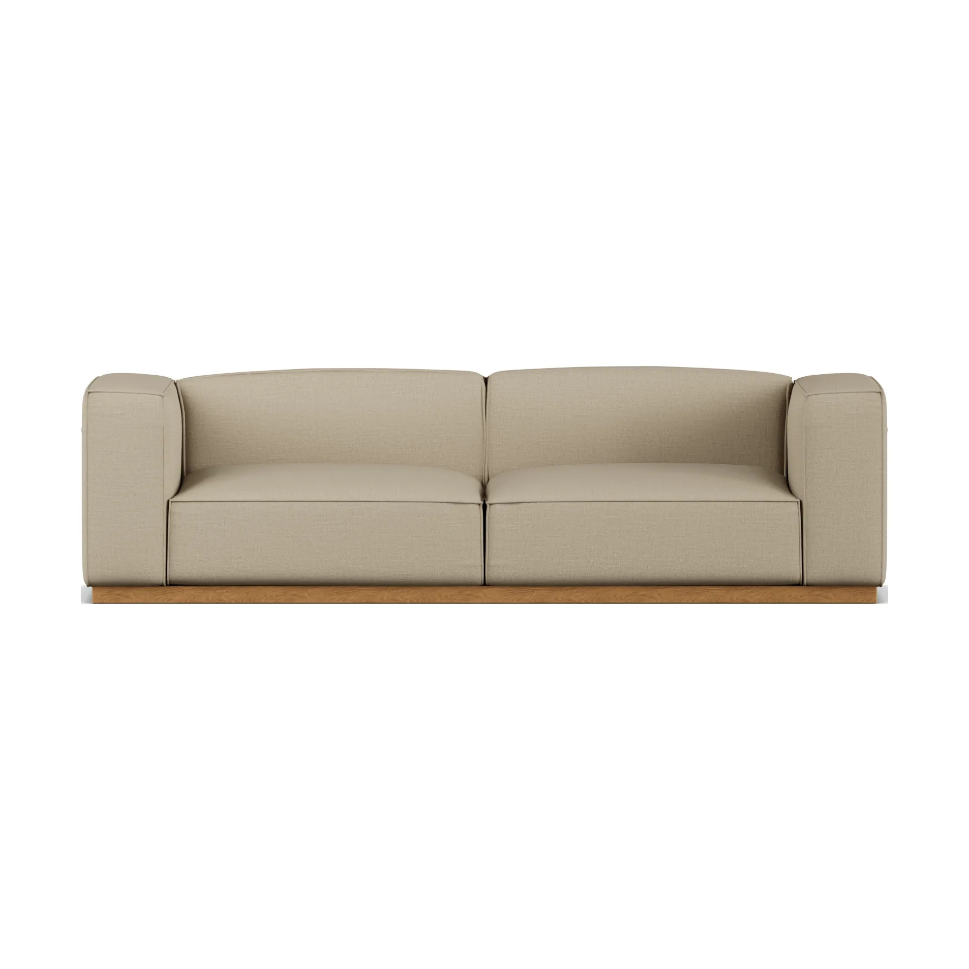 Bergsdal sofa, Same Sand 6672-oiled oak, 3 seater sofa 1898