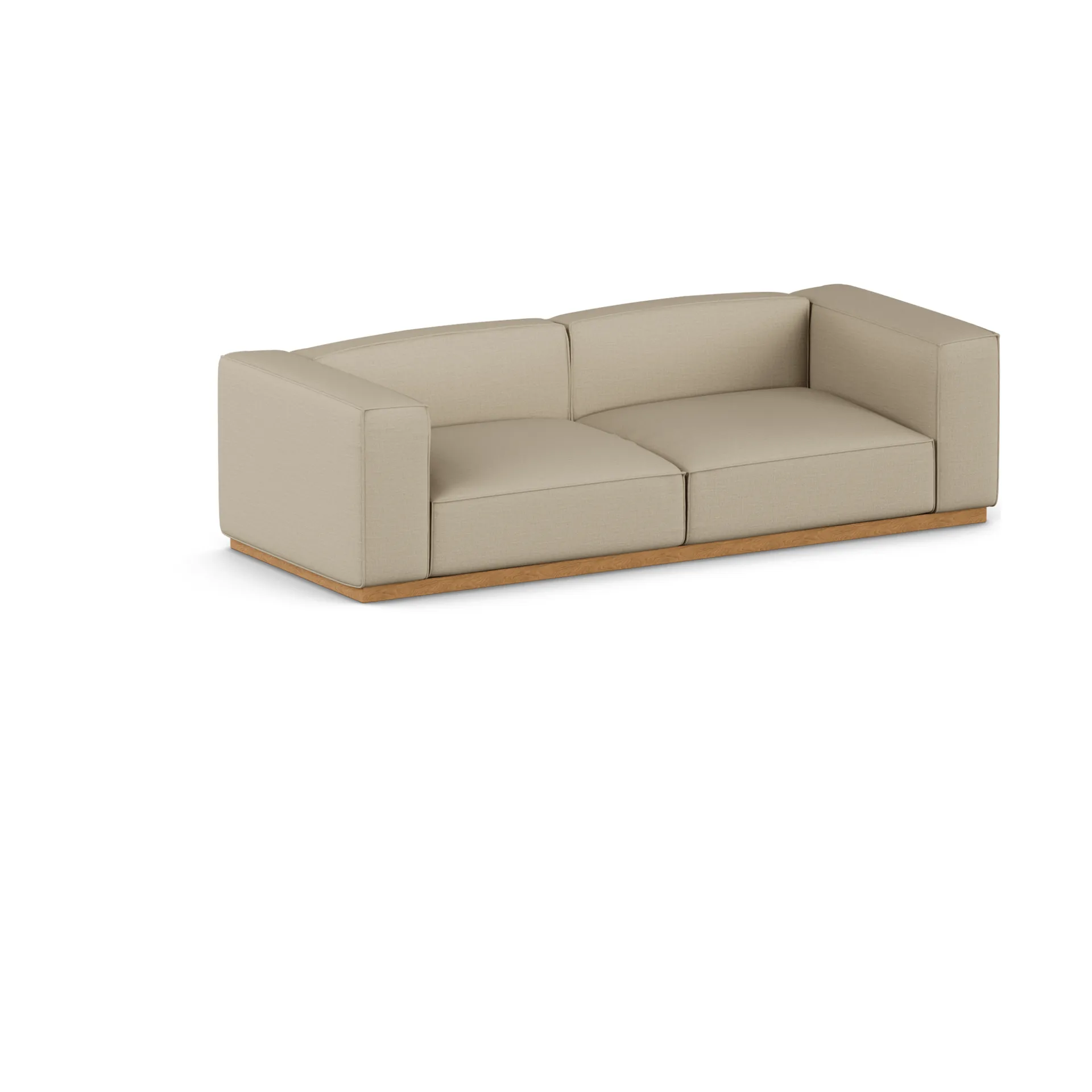Bergsdal sofa, Same Sand 6672-oiled oak, 3 seater sofa 1898