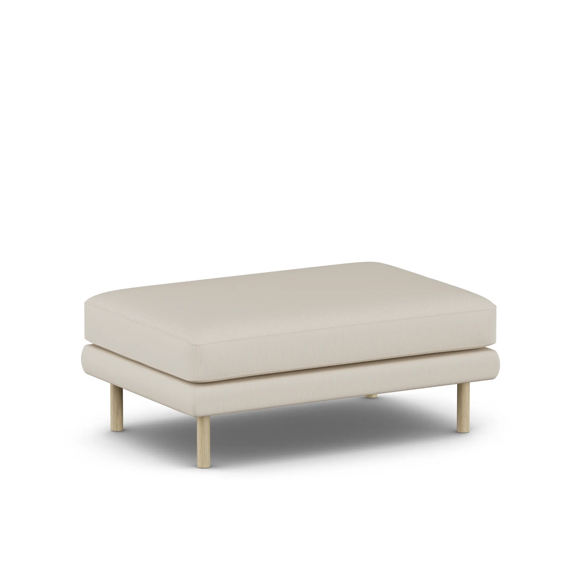 Bredhult footstool, Jump Beige 1956-white-oiled oak 1898