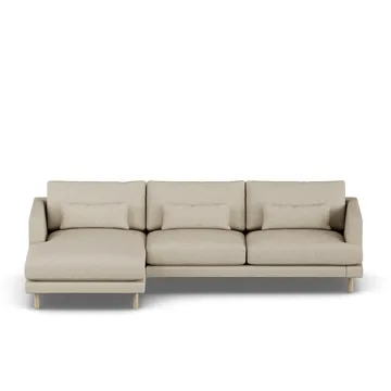 Bredhult sofa - Bern Beige 0341-white-oiled oak, 2,5-seater C2 - 1898