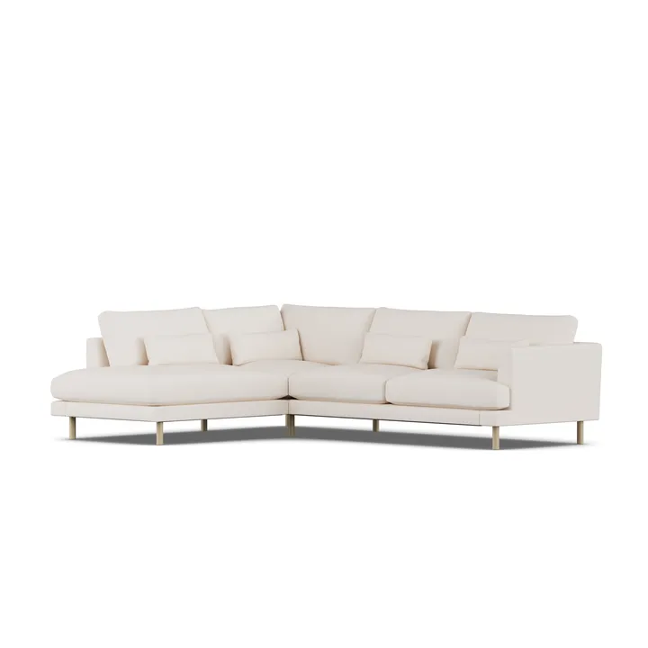 Bredhult sofa - Caleido Beige 9600-white-oiled oak, 3-seater A2 - 1898