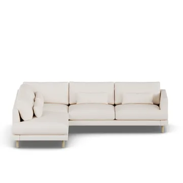 Bredhult sofa - Caleido Beige 9600-white-oiled oak, 3-seater A2 - 1898