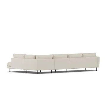 Bredhult sofa - Jump Beige 1956-black steel, 4-seater B1 - 1898
