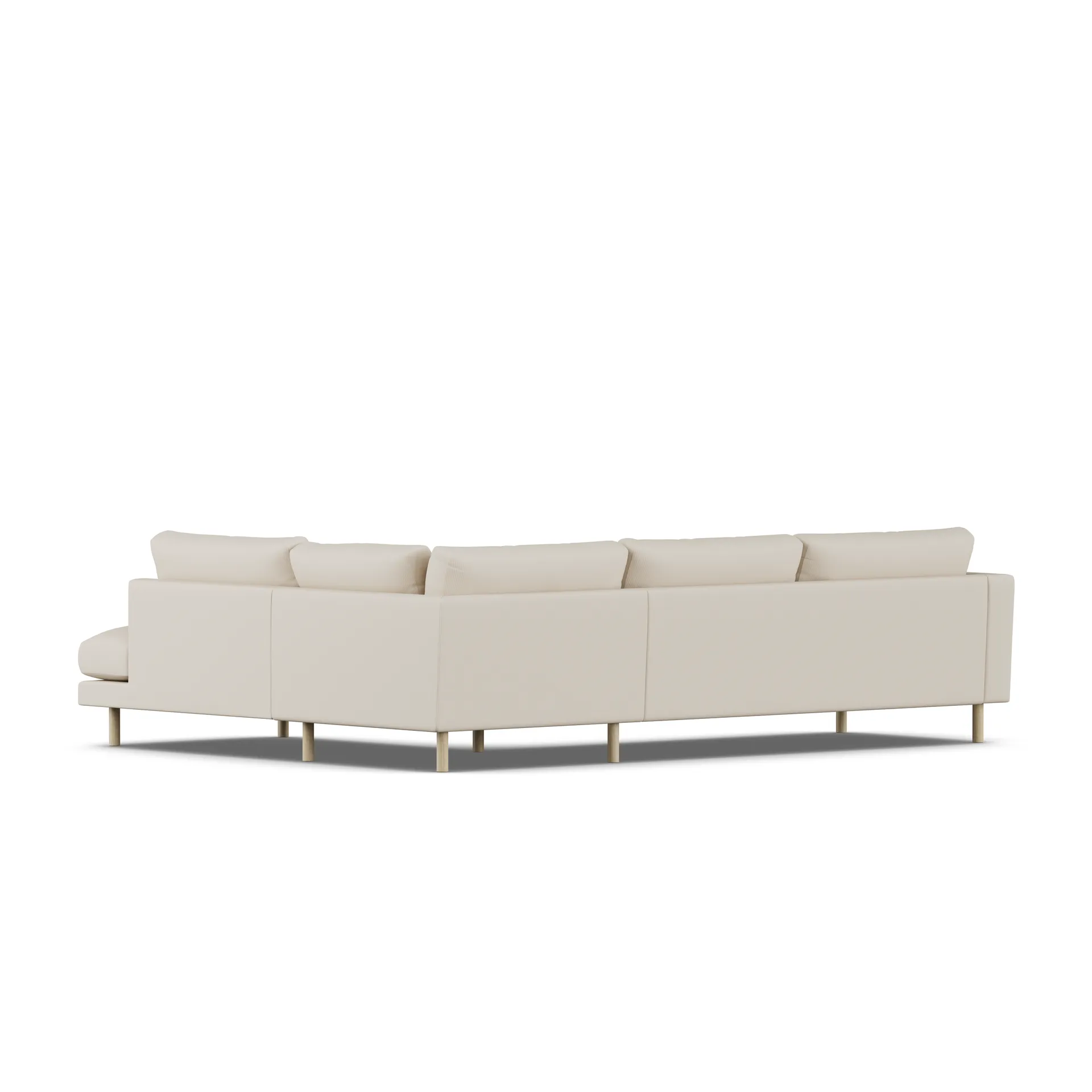 Bredhult sofa, Jump Beige 1956-white-oiled oak, 3-seater A1 1898