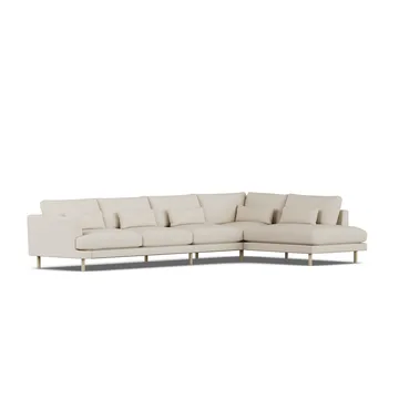 Bredhult sofa - Jump Beige 1956-white-oiled oak, 4-seater B1 - 1898