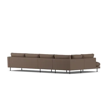 Bredhult sofa - Jump Brown 1955-black steel, 4-seater B2 - 1898