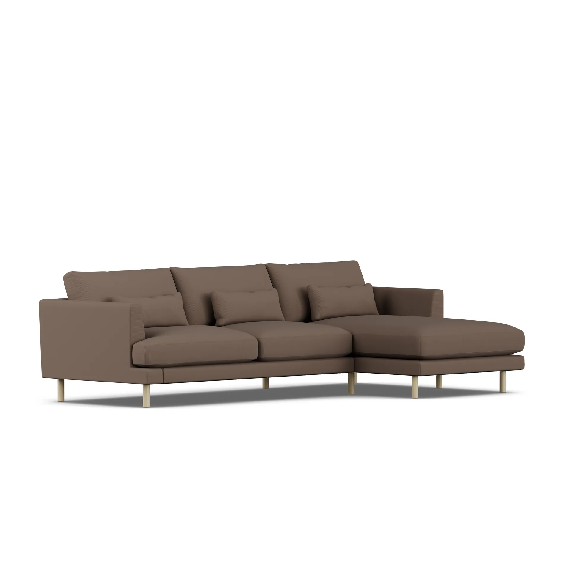 Bredhult sofa, Jump Brown 1955-white-oiled oak, 2,5-seater C1 1898