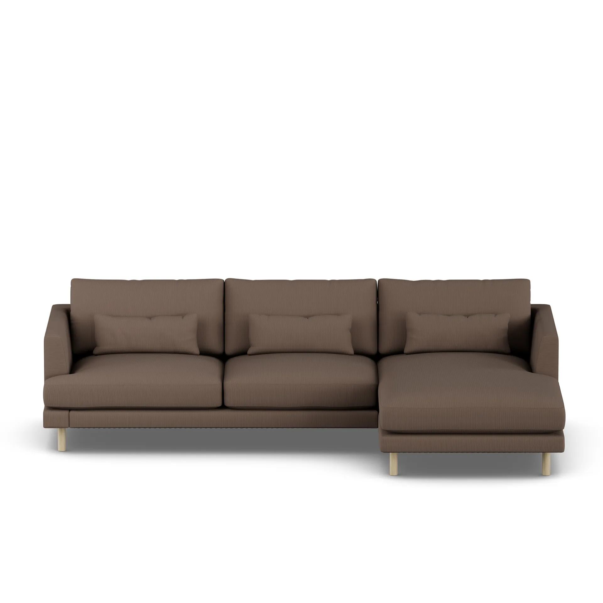 Bredhult sofa, Jump Brown 1955-white-oiled oak, 2,5-seater C1 1898