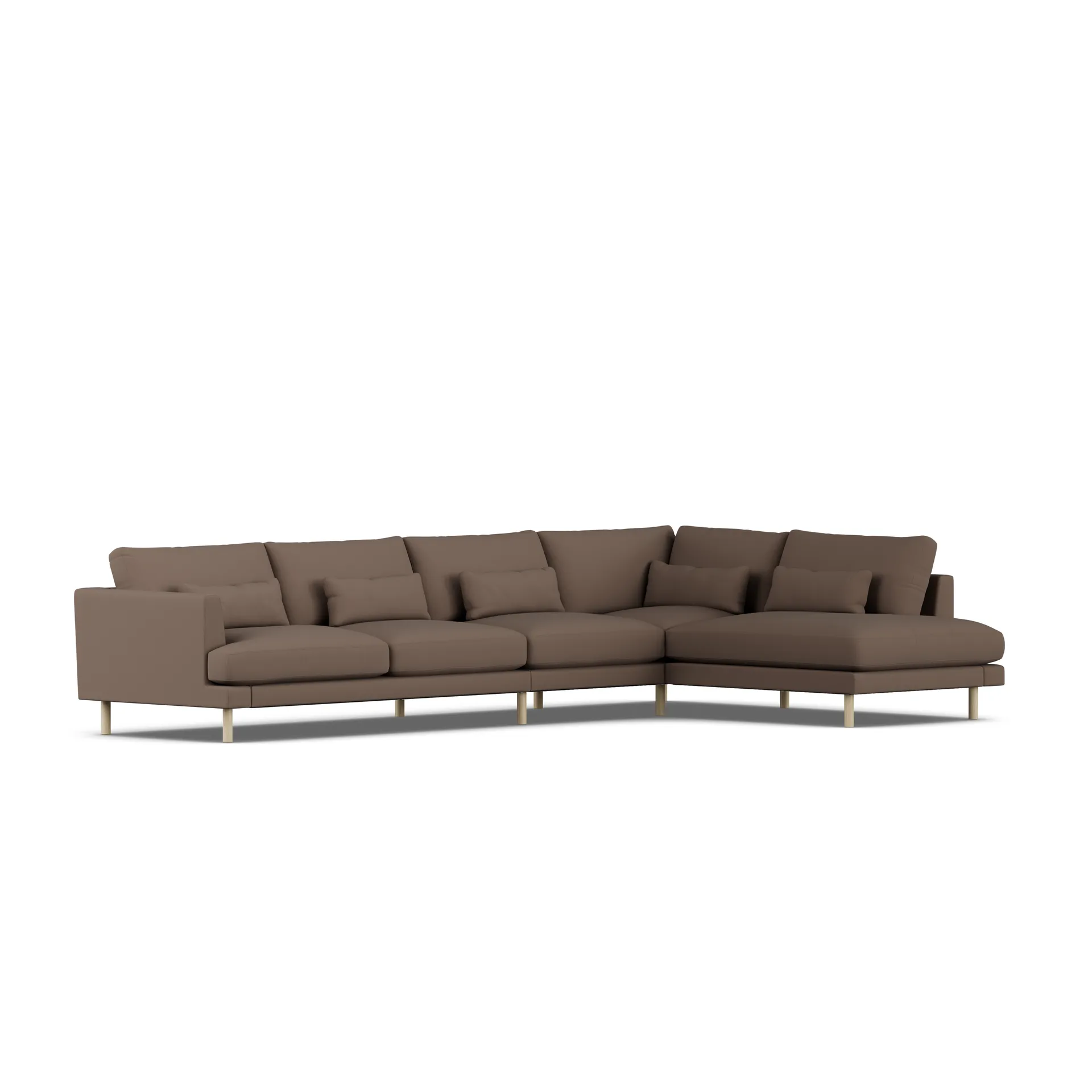 Bredhult sofa, Jump Brown 1955-white-oiled oak, 4-seater B1 1898