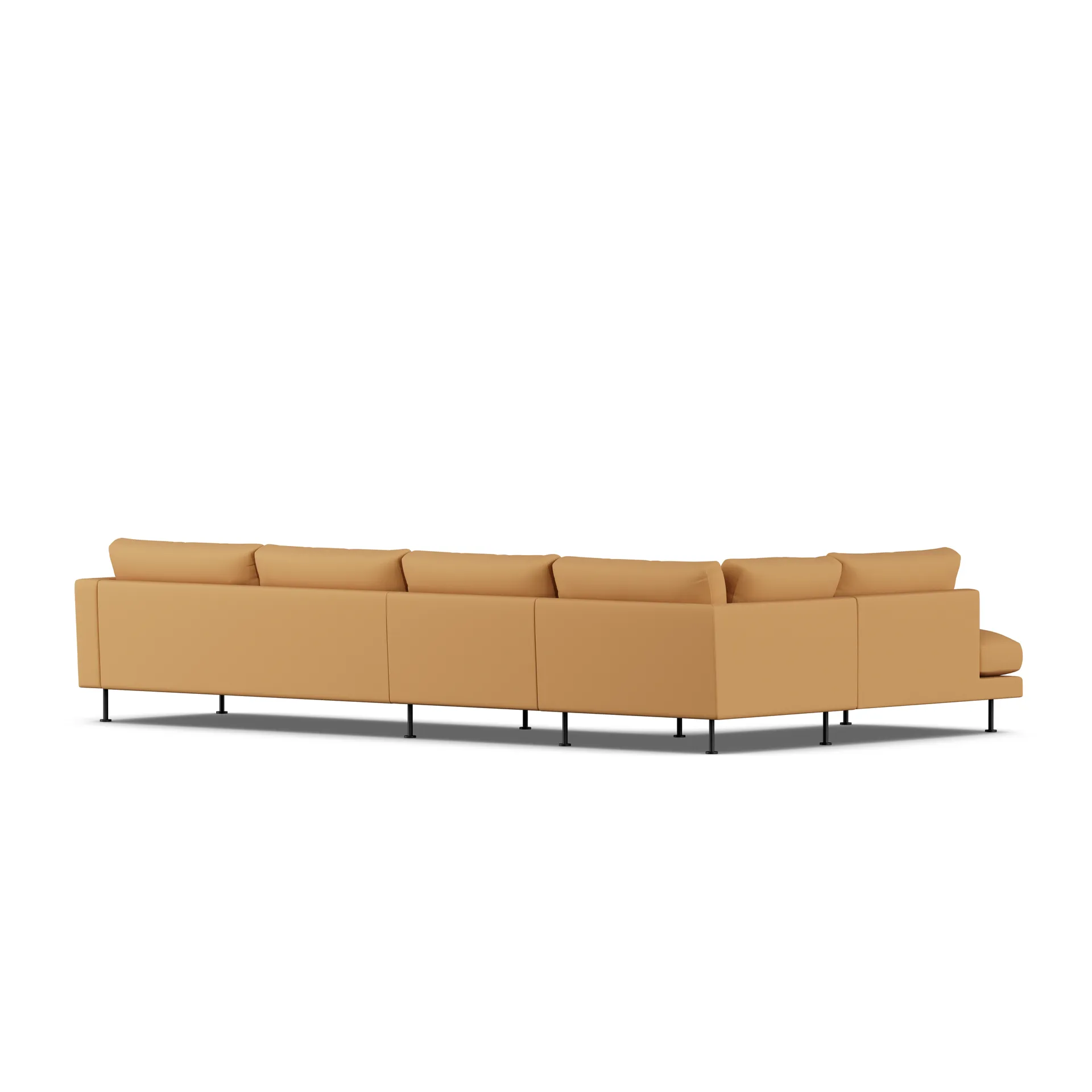 Bredhult sofa, Jump Honey 1959-black steel, 4-seater B2 1898