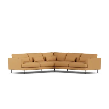 Bredhult sofa - Jump Honey 1959-black steel, corner sofa F - 1898