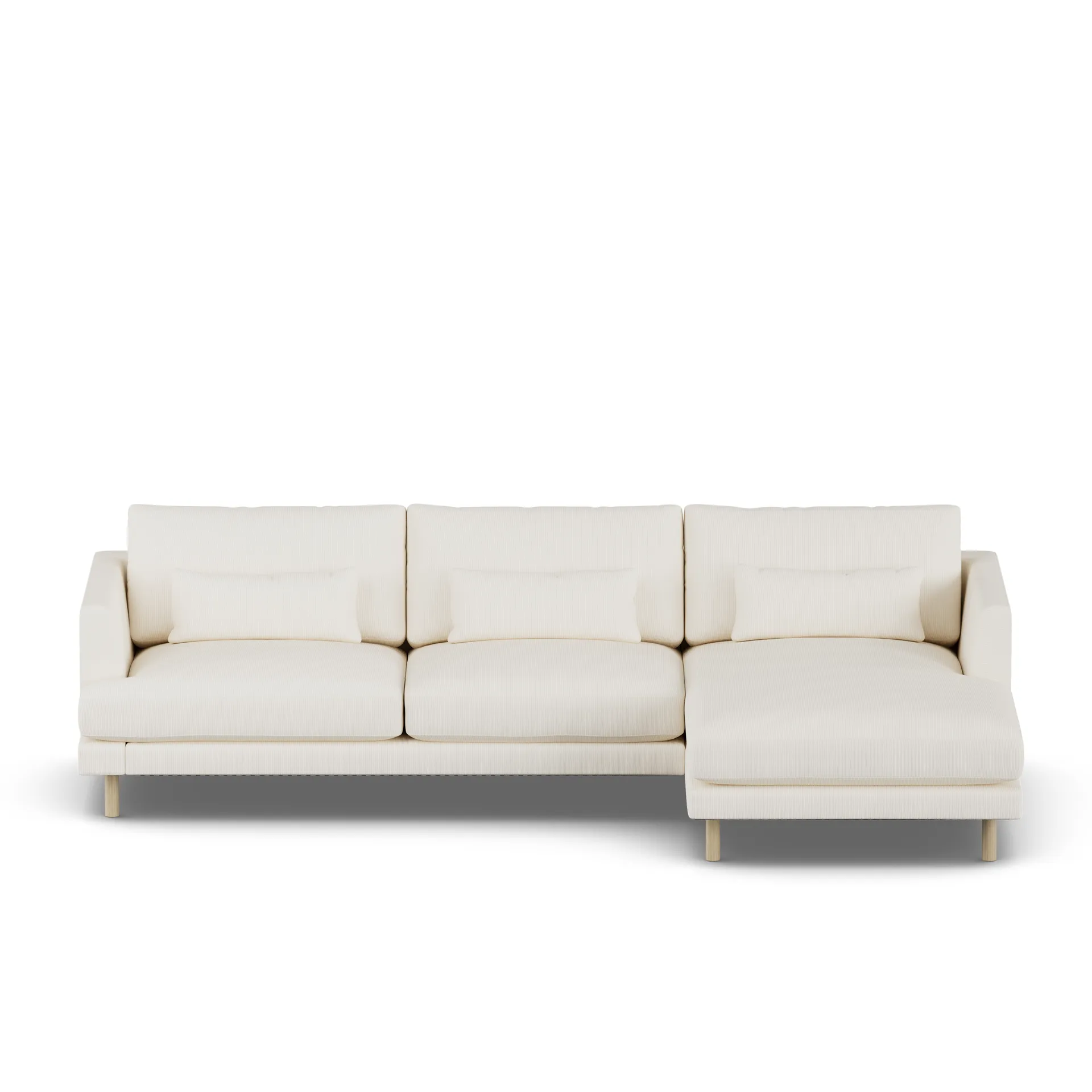 Bredhult sofa, Jump Off White 1954-white-oiled oak, 2,5-seater C1 1898