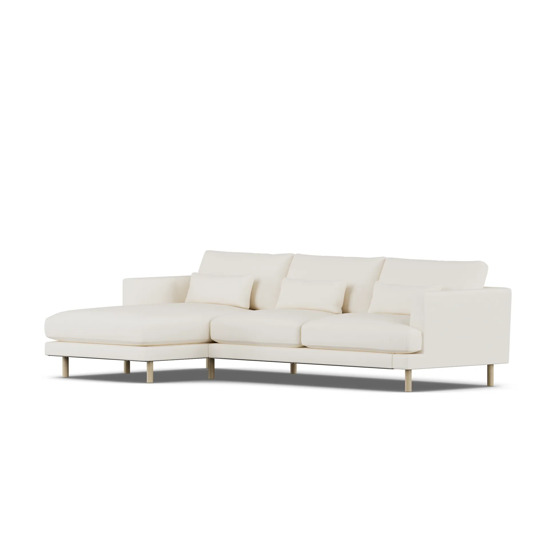 Bredhult sofa, Jump Off White 1954-white-oiled oak, 2,5-seater C2 1898