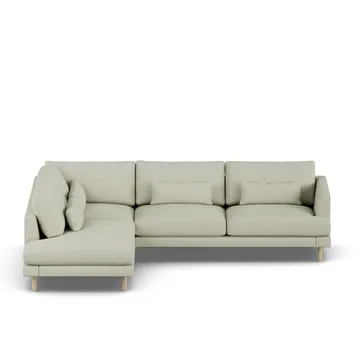 Bredhult sofa - Luiza Beige 3981-white-oiled oak, 3-seater A2 - 1898