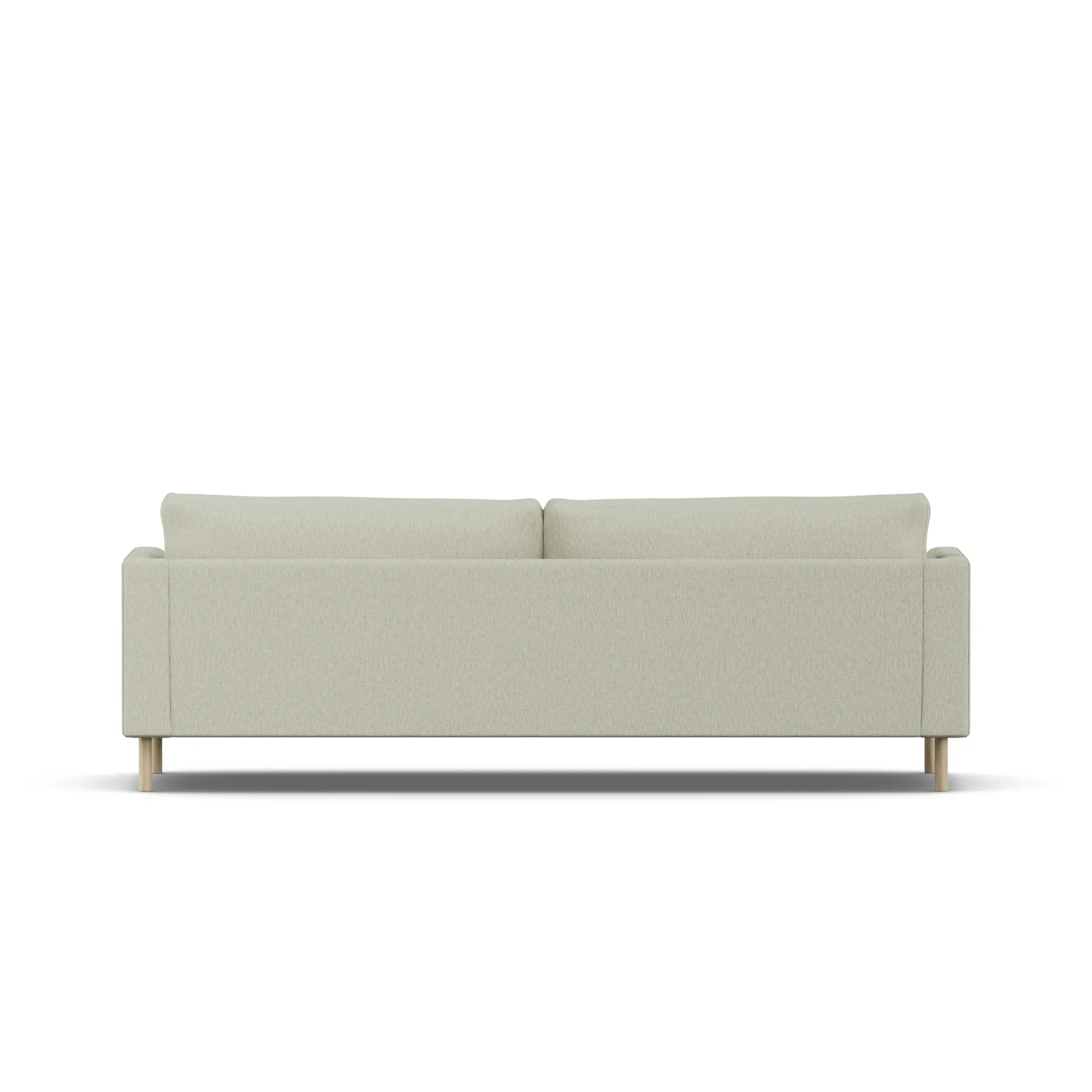 Bredhult sofa, Luiza Beige 3981-white-oiled oak, 3-seater 1898