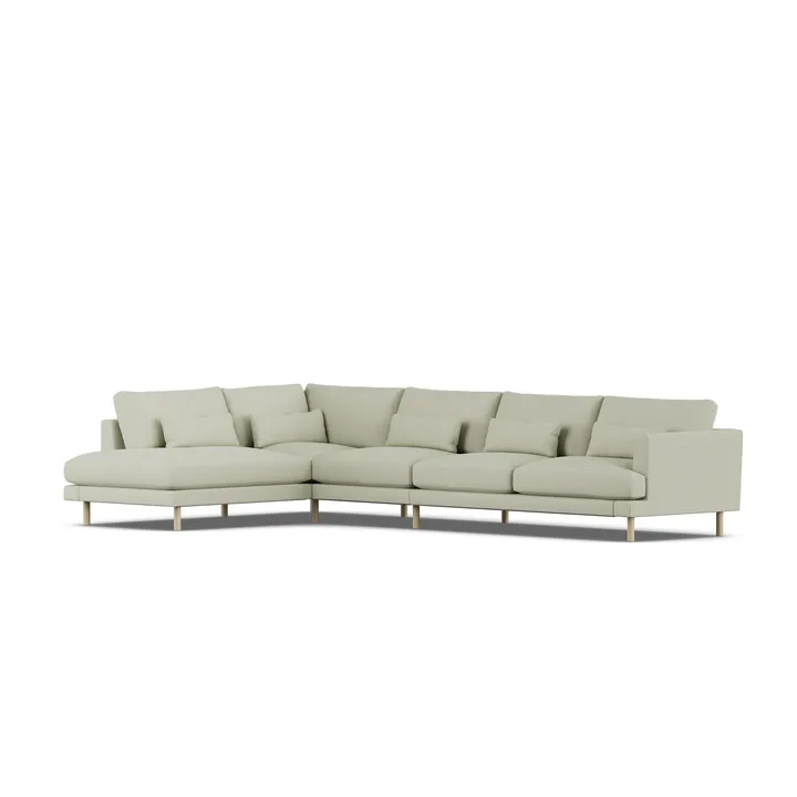 Bredhult sofa - Luiza Beige 3981-white-oiled oak, 4-seater B2 - 1898