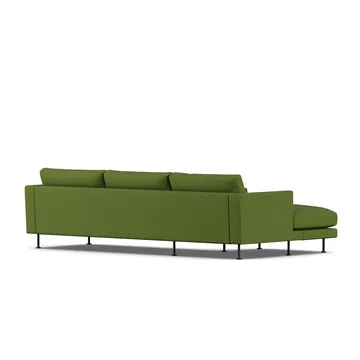 Bredhult sofa - Luiza Green 3975-black steel, 2,5-seater C2 - 1898