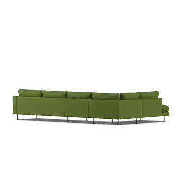 Bredhult sofa - Luiza Green 3975-black steel, 4-seater B2 - 1898