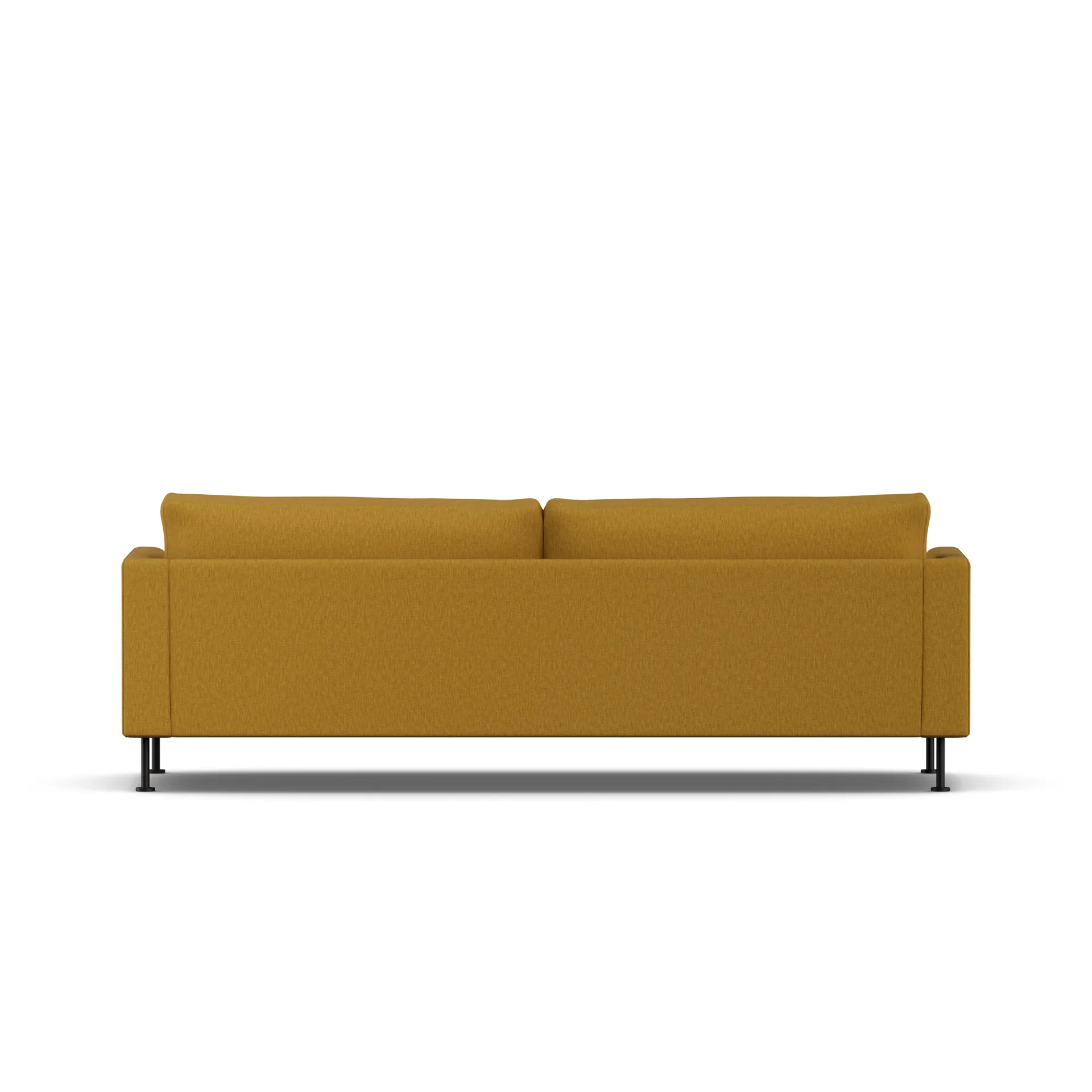 Bredhult sofa, Luiza Mustard 3972-black steel, 3-seater 1898