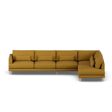 Bredhult sofa - Luiza Mustard 3972-white-oiled oak, 4-seater B1 - 1898