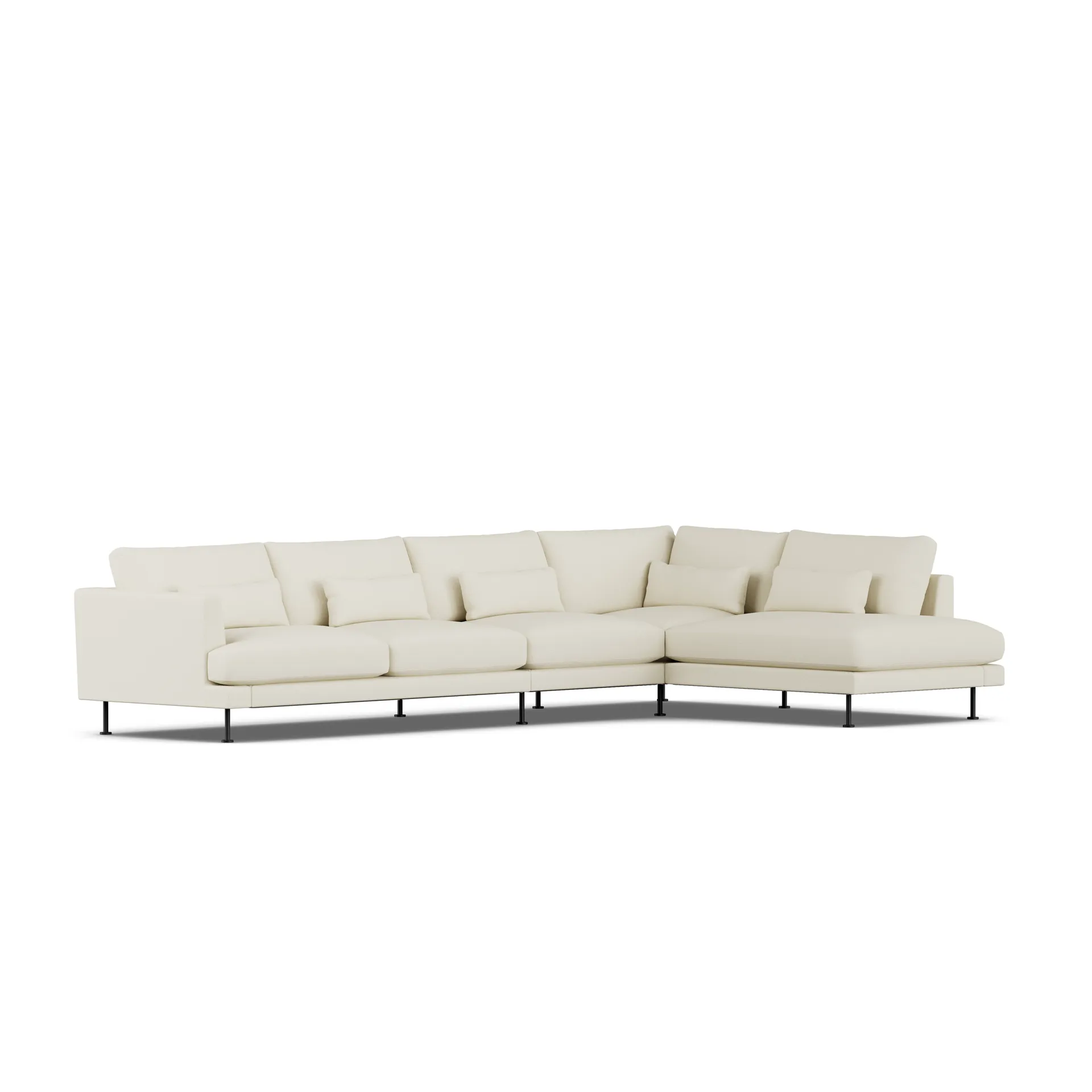 Bredhult sofa, Oslo Nature 1540-black steel, 4-seater B1 1898